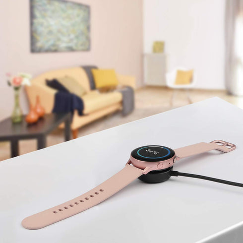 Trami 2 Pack Compatible with Samsung Galaxy Watch 7/6/6 Classic/5/5 Pro/4/4 Classic/3/Active/Active Wireless Charging Dock,Replacement USB Charger...