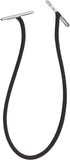 Mandala Crafts Black Barbed Elastic Barbed Cord - 50 Round 9” Craft Elastic Party Hats Elastics Cord with Metal Ends for Elastic Mask Strings Menu...
