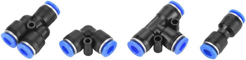 Pneumatic Quick Fittings, 6mm 0-0.9MPa 360 Degree Rotation Air Hose Push Connector Pneumatic Quick Connector for Pneumatic Tools for Air Piping fo...