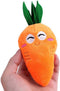 1Pc Soft Dog Toys Cute Carrot Plush Chew Squeaker Plush Dog and Cat Toys with Multi-Squeaks Sound Pet Puppy Supplies Dog Squeak Toys...