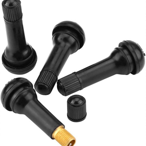 Tire Tyre Valve Stem 12 Pcs Car Tire Valve Stem TR412 TR414 Cap Rubber for Tubeless Rim Holes on Standard Vehicle Tires...