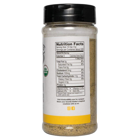 Kinder's Organic Lemon Pepper Seasoning, 11.8 OZ, One pack...