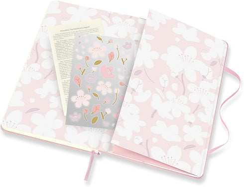 Moleskine Limited Edition Sakura Notebook, Hard Cover, Large (5" x 8.25"), Ruled/Lined, Graphic 1, 240 Pages...