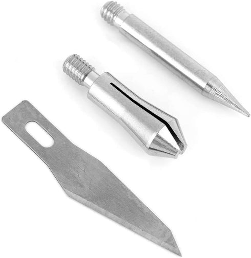 Wood Burning Pen Tips, 23 Pieces Stencils Soldering Iron Pyrography Working Carving Engraving Tool Kit Brass Wood Burning Tip Set for DIY Craft Ho...