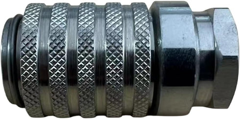 PD222 Series PK Style Steel Test Port and Diagnostic Equipment Quick Coupler with Female Pipe Thread, 1/8" Body Size, 1/8"-27 NPTF Thread Size, 1....