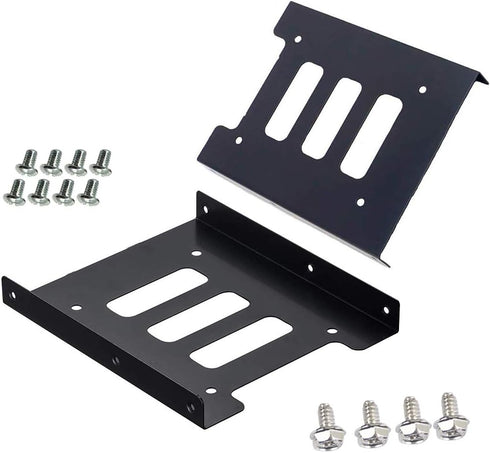 SSD HDD Holder 2.5 to 3.5 Mounting Bracket Hard Drive Adapter (2 Pack) (Black)...