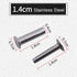 9 Sets Kitchen Knife Handle Screw Fixing Rivet Nuts Chef Knives Cutter Wooden Grip Screws Fastener Fixer Clip Nail Replacement Repair Stainless St...