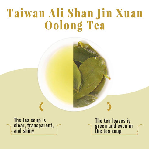 LWXLJMJZC?Taiwan Alishan Jin Xuan Oolong Tea With Creamy Flavor-Oolong Tea Loose Leaf-(75 cups) 150g/5.3oz...