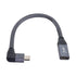 chenyang USB C Extension Cable USB 3.1 Gen 2 Type C Male to Female Fast Charging Data Transfer 90 Degree Angled Extension Nylon Braided Cable 0.2M...