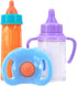 8 pcs Complete Doll Accessories Baby Diaper Bags Doll Bottle with Changing Set for Baby Dolls, Including Bottles, Diapers, Changing Pad, Bib and D...
