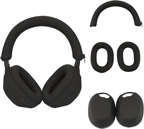 Silicone Case for Sony WH-1000XM5,Sony xm5 Headphones Protective case Cover,Ear Cups for Sony xm5,WH-1000XM5 Accessories Soft Silicone Skin Protec...