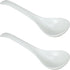 2 Pack Porcelain Serving Spoon Soup Ladles for Serving Cooking Mixing Stews Noodles Rice Soup - 9 inch Long...
