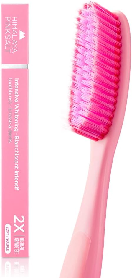 Intensive Whitening Toothbrush - Extra-Large Toothbrushes for Adults, Plaque Remover for Teeth, 9Mils High Strength Soft Bristle Toothbrush, Oral ...