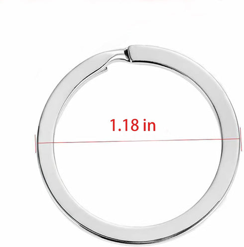 20Pcs 1.18 inches (30 mm), Heavy Duty Key Ring, Key Rings Bulk, Split Key Ring, Key Rings for Keychains, for Car Home Large Metal Dog Ring Tag Lan...