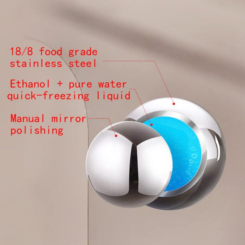 Whiskey Balls Reusable Stainless Steel Metal Ice Sphere Cubes Beverage Chilling Rocks Whiskey Stones for Red Wine, Bar Beer, Scotch, Vodka Drinks...
