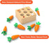 Montessori Toys for 1 Year Old, Wooden Toys Developmental Shape Sorting & Matching Puzzle Carrots Harvest Game, Birthday Gifts for Toddlers Babies...