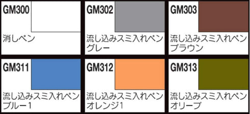 GSI Creos Gundam Marker Pouring Inking Pen Set...