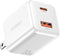 USB C Wall Charger,THREEKEY 33W Dual USB Port Charger Block, Type C Charger Fast Charging Power Adapter Compatible with iPhone 16/15/14/13/12/, iP...