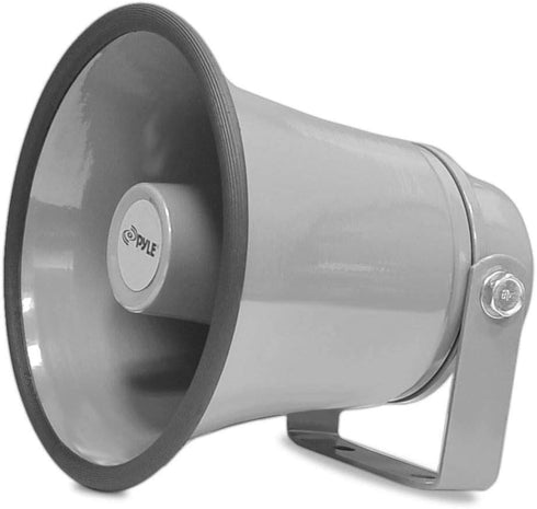 Pyle Indoor/Outdoor PA Horn Speaker - 6.3” Portable PA Speaker with 8 Ohms Impedance & 25 Watts Peak Power - Mounting Bracket & Hardware Included ...