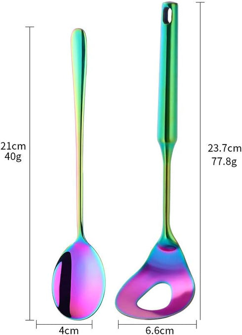 Meatball Spoon Set,2 Pcs 18/8 Stainless Steel Meatball Spoon,Non-Stick Meatball Maker with Long Handle by Buy THINGS!?Rainbow?...