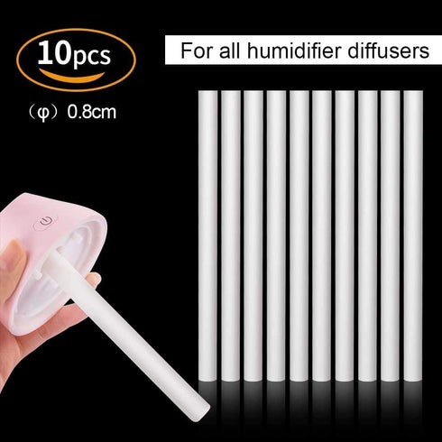 Filter Cotton Sticks Sponge Sticks Refill Replacement Wicks for Mini Portable USB Humidifier and Mini Diffusers 10 Pack 8 x 123mm...