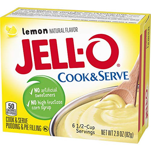Jell-O, Cook & Serve, Pudding & Pie Filling, Lemon,2.9 Ounce (Pack of 4)...