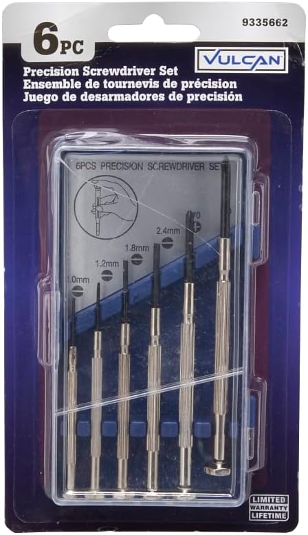 Edward Tools 6 Piece Precision Screwdriver Set and Case - Small Screwdrivers For Electronics, Glasses, Toys, Watches, Computers, Sewing Machine - ...