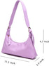 JISEN PU Leather Shoulder Clutch Bag with Zipper Closure for Women Retro Lightweight Purse Tote Handbag Yellow...