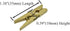 HAHIYO Gold Wooden Clothes Pins Clothespins Small Do NOT Fall Apart 1.38 inches Length 50 Pack Sturdy Strong Springs No Rust No Discoloration for ...