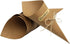 50Pcs Kraft Paper Cones Bouquet Wrapping Paper Cones Wedding Confetti Candy Gift Flower Paper Cones Holder with Hemp Ropes for DIY Wedding Table D...