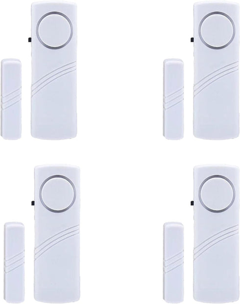 4 Pack Window Door Alarm, Door Sensor Alarm for Kids Safety, Alarm System for Home Security for Pool, Garage, Apartment, Dorm, RV and Office...
