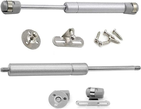 80N/18 lb 10 inch Long Gas Support Cabinet Hinge Safety Lift Support, Gas Shock, Soft Open and Lower Cover Support and BufferTelescopic Cabinet Do...