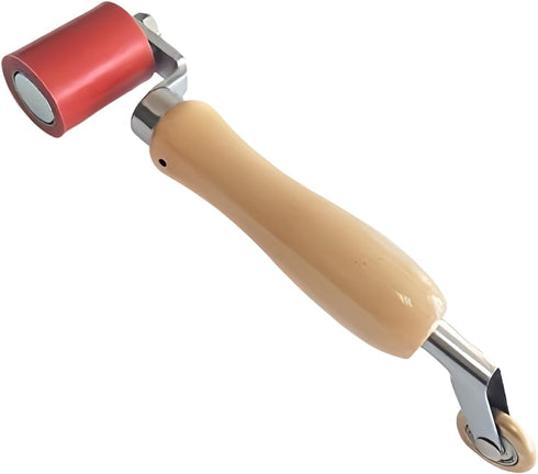 Combo Seam Rollers of 45mm Silicone Seam Roller with 6mm Brass Detail Penny Roller for PVC/TPO/EPDM Single Ply Roofing and Tape Hot Air Tools Over...