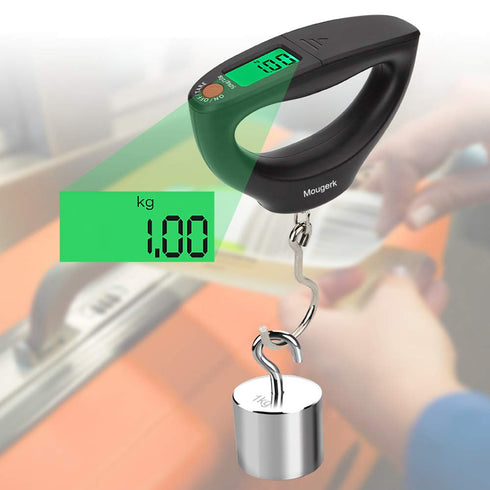 110lb 50kg Portable Digital Hanging Fish Scale Postal Scales, 2 AAA Batteries (Not Included)...