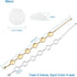 PH PandaHall 10pcs Adjustable Bracelet Chain, 12mm Bracelet Bezel Settings for Jewelry Making with 6 Tray Blank, 60pcs 12mm Clear Glass Cabochons ...