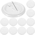 SEWACC Sublimation Keychain Blanks 20 Pcs Blank Button Making Supplies Round Badge Button Parts Metal Button Pin Badges for Button Maker Machine D...