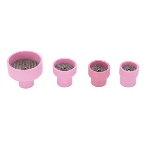 TIG Welding Cup, Ceramic Welding Cup Ceramic TIG Cup Kit Set 12# 14# 16# 24# 2.4mm Center Hole Inner Dia for Welding Equipment...