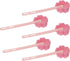 5Pcs Pink Sponge Bottle Brush 17cm Long Handle Flower Shaped Cleaning Brushes for Reusable Water Bottles Containers Glasses...