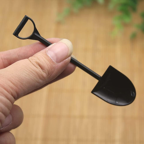 100 Pcs Plastic Ice Cream Spoons Mini Dessert Shovels Pudding Yogurt Spoons Shovel Shape Spoons for Potted Cake...