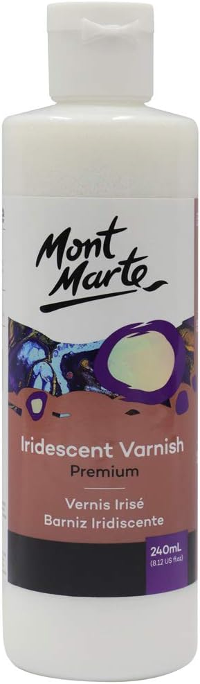 Mont Marte Premium Iridescent Varnish 8.1oz (240ml), Perfect for Acrylic Painting and Fluid Art...