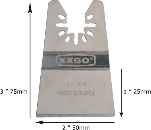 4 Pcs Oscillating Multi Tool Scraper Blades for Scraping Cutting Removing Paint Caulk Adhesive Sealant XG4201...