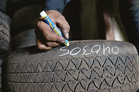 Markal - 51420 Tyre Marque Tire Marking Crayon for Temporary Tire Marking, -20 to 130 Degree F Temperature, 1/2" Diameter, 4-5/8" Length, White (P...