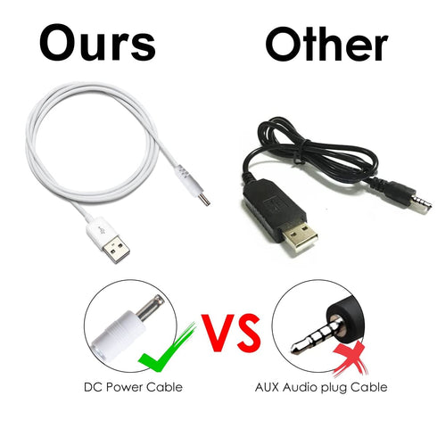 DEEPLITE 3-Feet USB 3.5mm Charging Replacement Cable Cord Compatible Desk Lamp Model TL003 & DL03 and Other Device with 3.5mm DC Port....