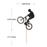 Donoter 48 Pcs Glitter BMX Bicycle Cupcake Topper Picks for Bike Theme Birthday Party Cake Decorations...