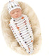 Galabloomer Newborn Swaddle Blanket with Beanie Set Baby Boy Receiving Blanket White Arrow...