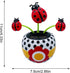 Red Solar Dancing Flower, Cute Power Flower for Car Decoration Swing Flowers, Solar Dashboard Decorations Flower Dancing Decor, Car Dashboard Swin...