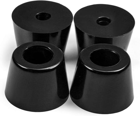 MroMax 4Pcs Rubber Feet Round Furniture Pads 1.42" W x 0.98" H Non Slip Bumper Feet Conical Recessed Protection for Furniture, Electronics and Cut...