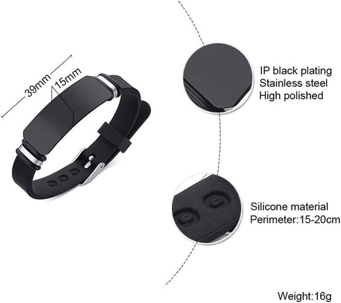 VNOX Religious Inspirational Bible Quote Personalized Silicone Watch Bands Bracelet Adjustable Motivational Encouragement ID Bracelets for Men Boy...