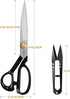 BVEKADO Sewing Scissors 9 Inch, Fabric Dressmaker Scissors Heavy Duty Shears for Tailors Dressmaking, Professional for Upholstery Crafting-Cutting...