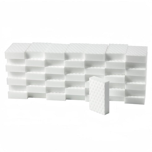 Magic Sponges Eraser,50PCS 2X Density Melamine Sponge Foam Cleaner for Bathtub, Floor, Baseboard, Bathroom, Wall,Kitchen,Furniture (50PCS (2X Dens...